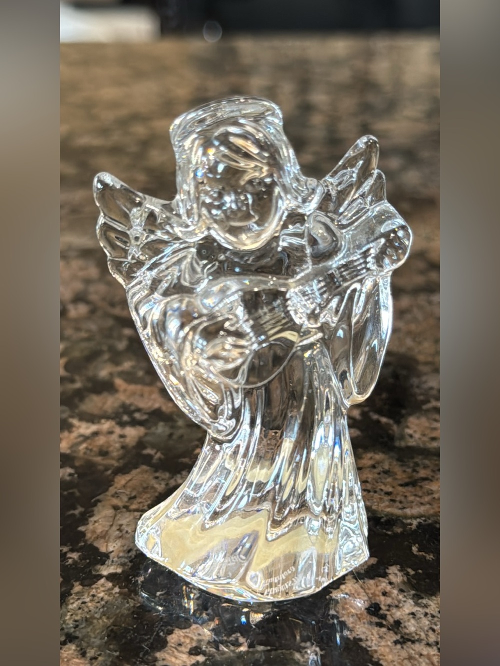Waterford / Marquis ~ Minature Nativity Collection "Angel w/ Mandolin"